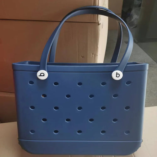 Tote Silicone Basket with Sand Waterproof Travel Bag Sandproof