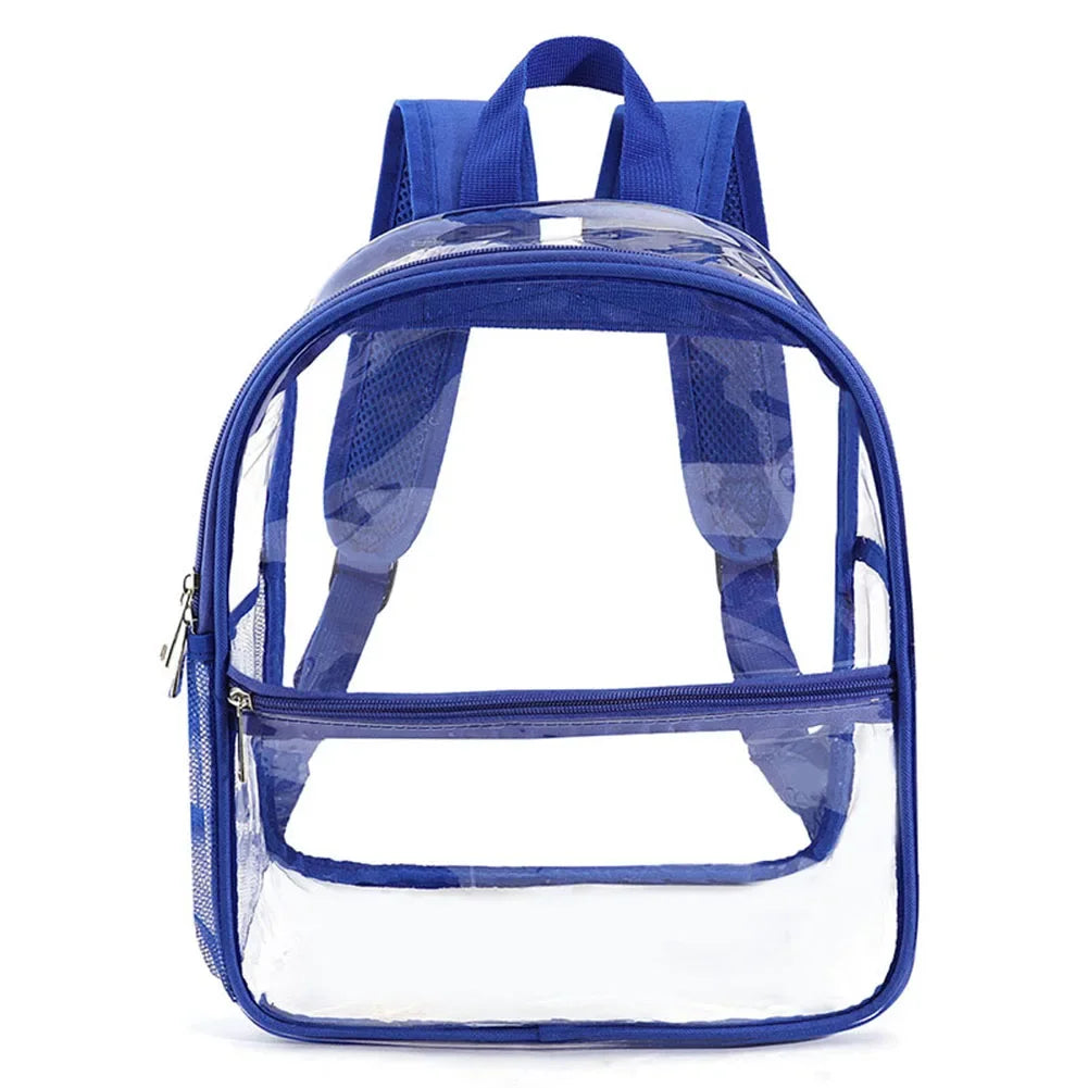 Clear Backpack Stadium Approved Transparent Clear Mini Backpack for Women Men Backpack for Concert Work Sport Festival Venues