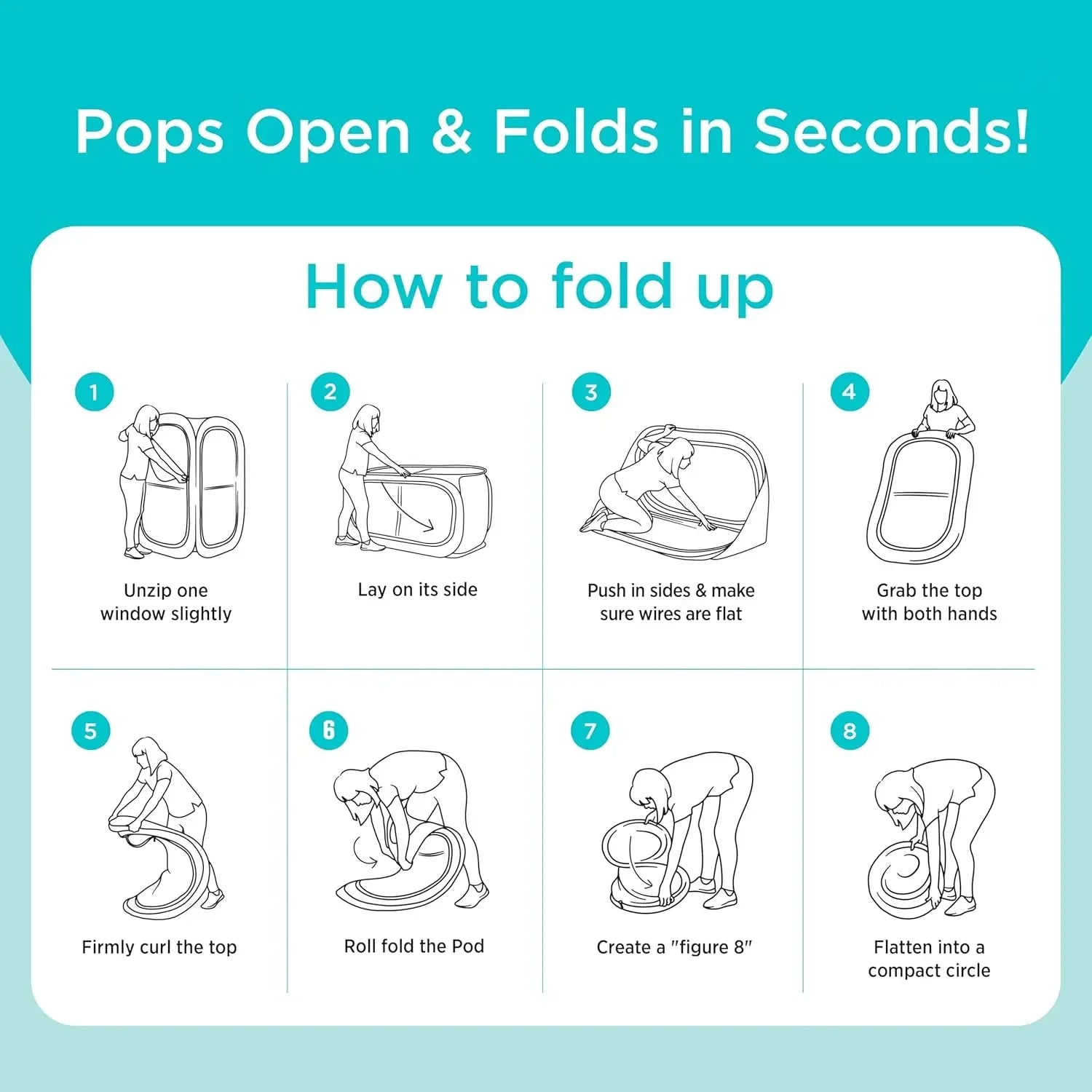 The Original Shark Tank Side-by-Side™ 2-4 Person Pop-Up Pod - Stay Warm, Dry, and Out of The Sun - Weather Pod for Sports, Rain,