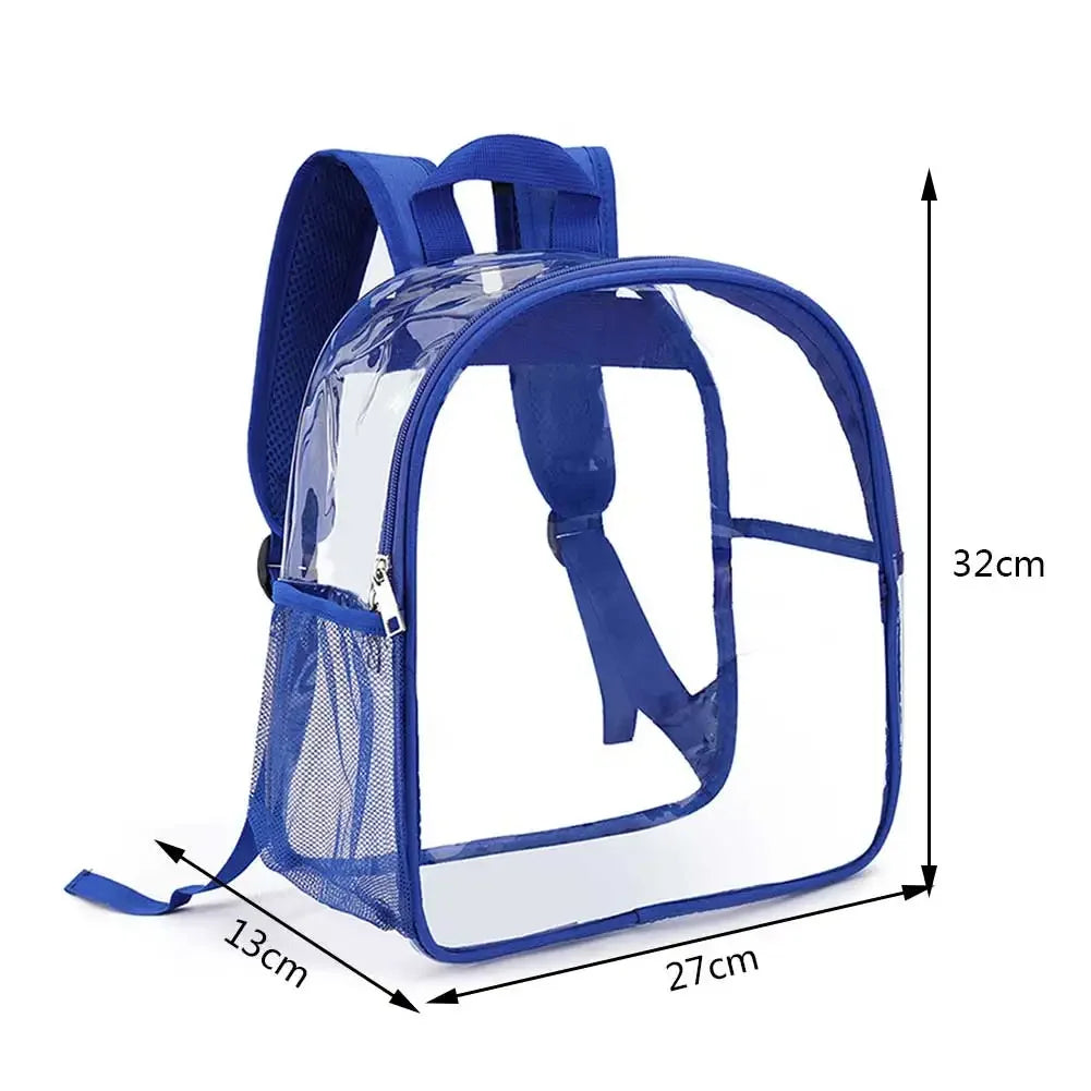 Clear Backpack Stadium Approved Transparent Clear Mini Backpack for Women Men Backpack for Concert Work Sport Festival Venues