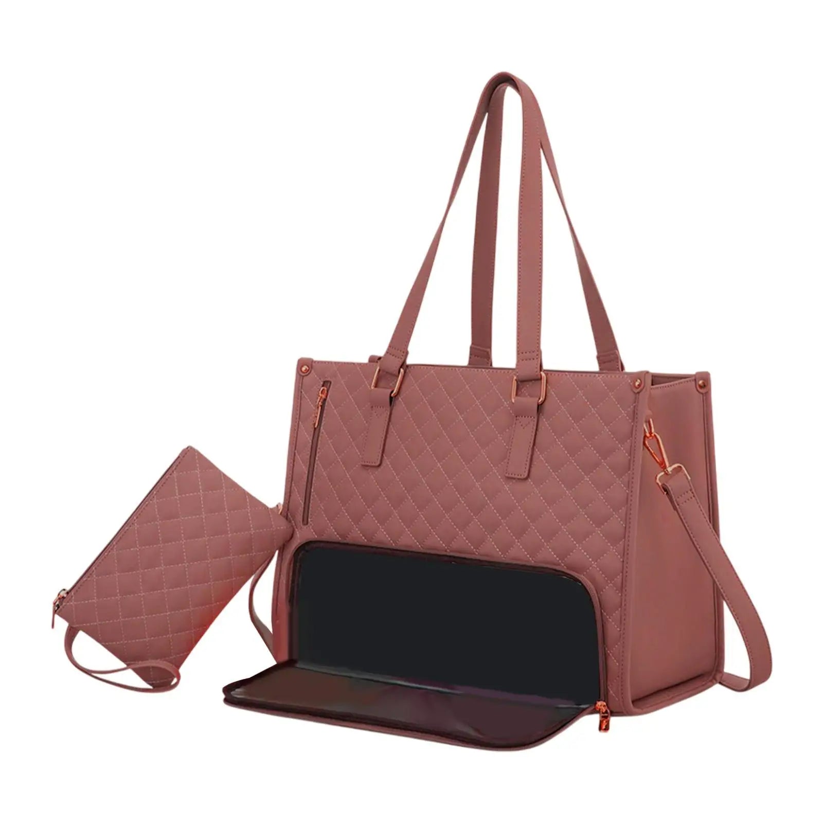 Women's Lunch Tote Bag Laptop Bag with Insulated Lunch Compartment Large Capacity Keep Warm or Cold Outdoor Picnic Tote Handbag