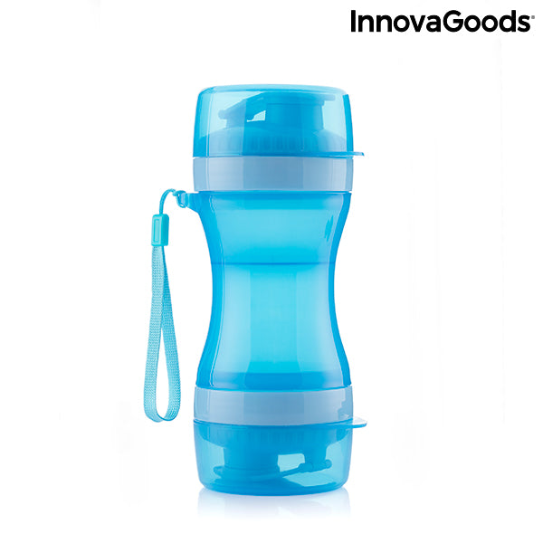 2-in-1 bottle with water and food containers for pets Pettap