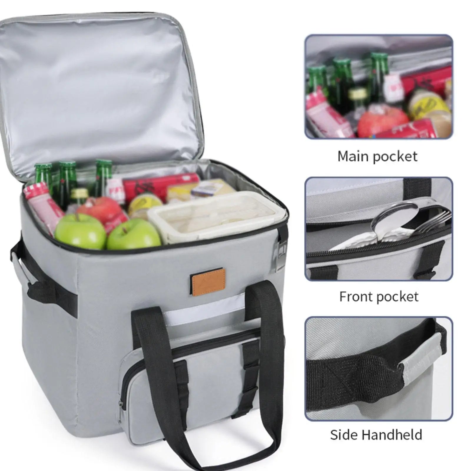 Women's Lunch Tote Bag Laptop Bag with Insulated Lunch Compartment Large Capacity Keep Warm or Cold Outdoor Picnic Tote Handbag