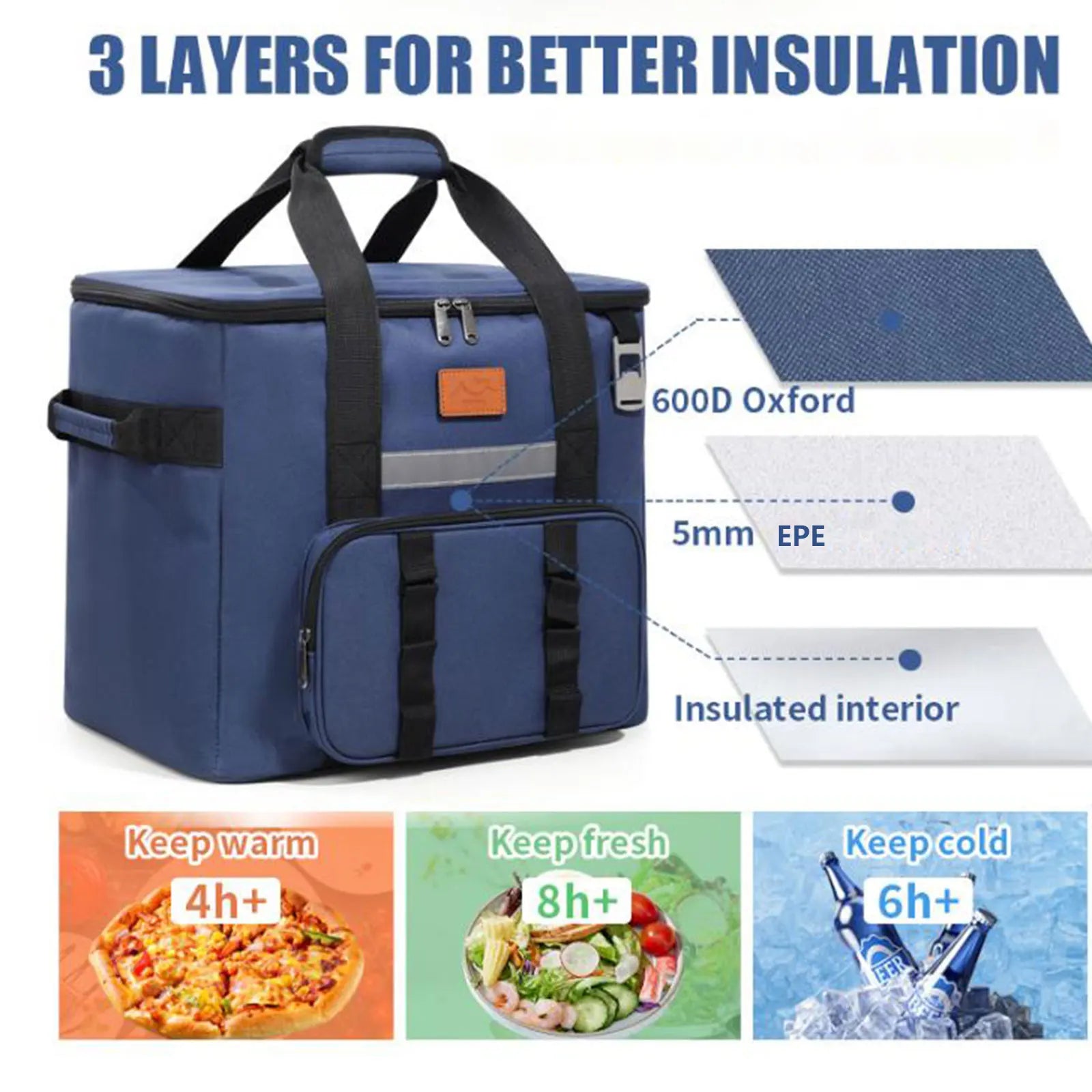 Women's Lunch Tote Bag Laptop Bag with Insulated Lunch Compartment Large Capacity Keep Warm or Cold Outdoor Picnic Tote Handbag