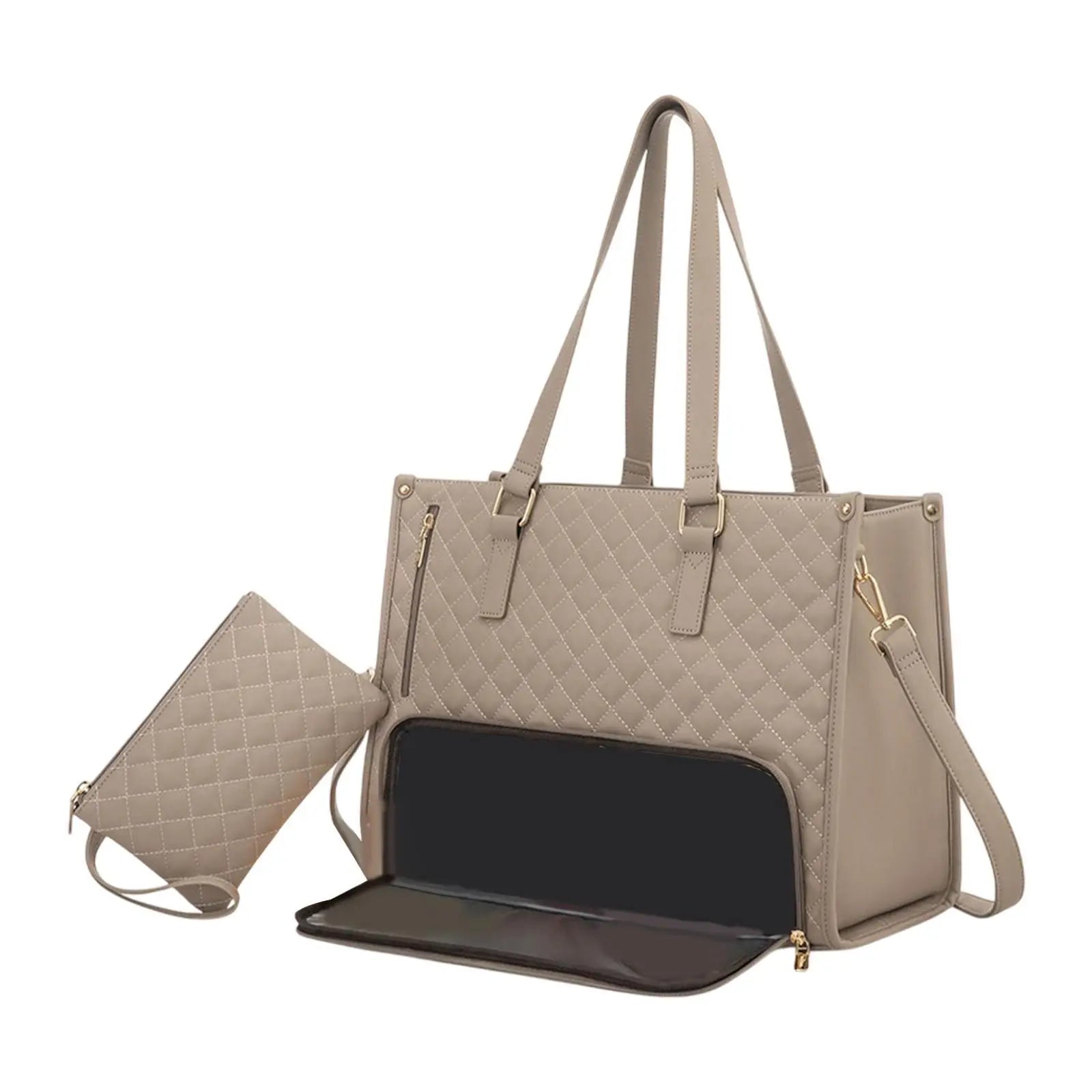 Women's Lunch Tote Bag Laptop Bag with Insulated Lunch Compartment Large Capacity Keep Warm or Cold Outdoor Picnic Tote Handbag