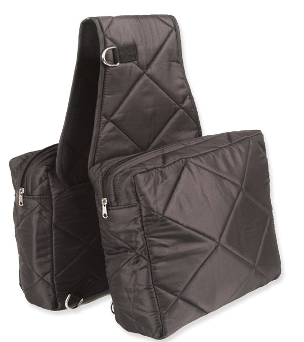 Jacks Imports 33-BK Quilted Cooler Saddle Bag, Black