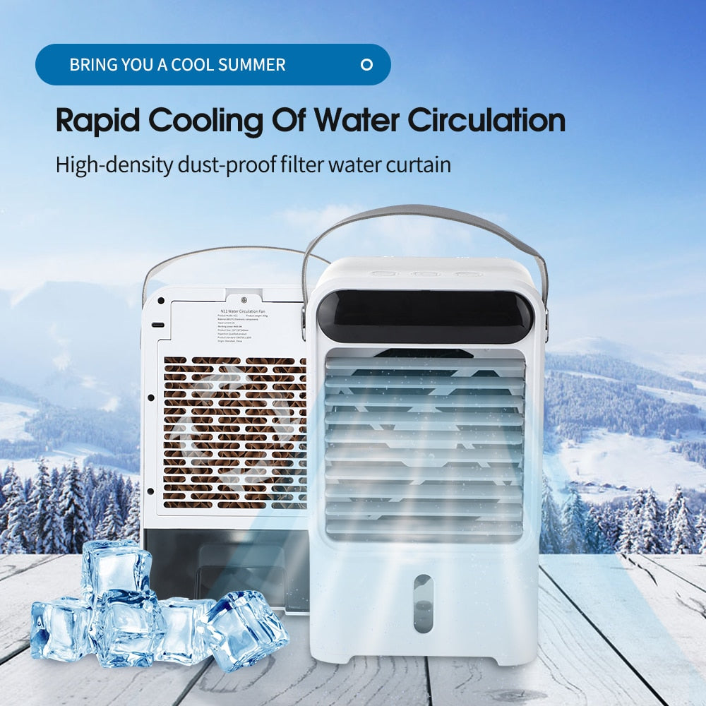 Mini Portable Air Conditioner Fan Air Cooler for Room Rapid Cooling