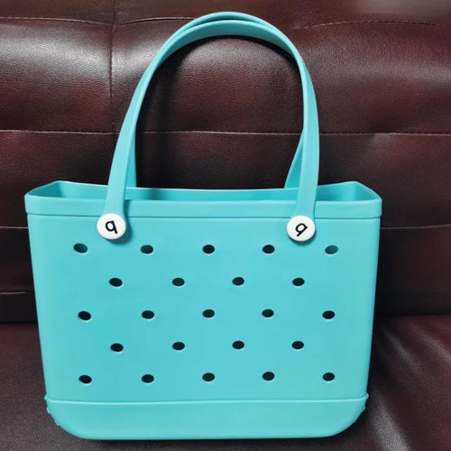 Tote Silicone Basket with Sand Waterproof Travel Bag Sandproof