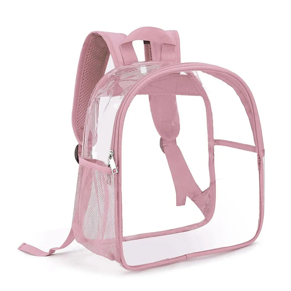 Clear Backpack Stadium Approved Transparent Clear Mini Backpack for Women Men Backpack for Concert Work Sport Festival Venues