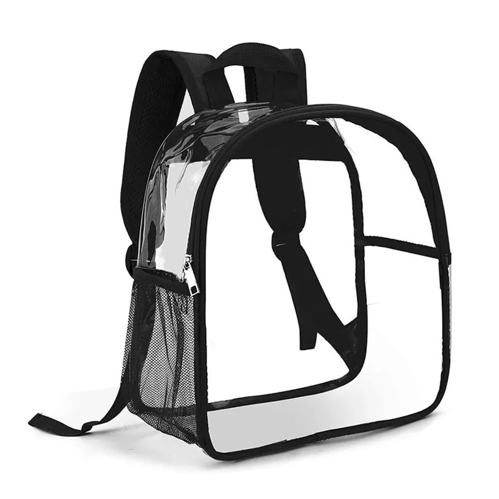 Clear Backpack Stadium Approved Transparent Clear Mini Backpack for Women Men Backpack for Concert Work Sport Festival Venues