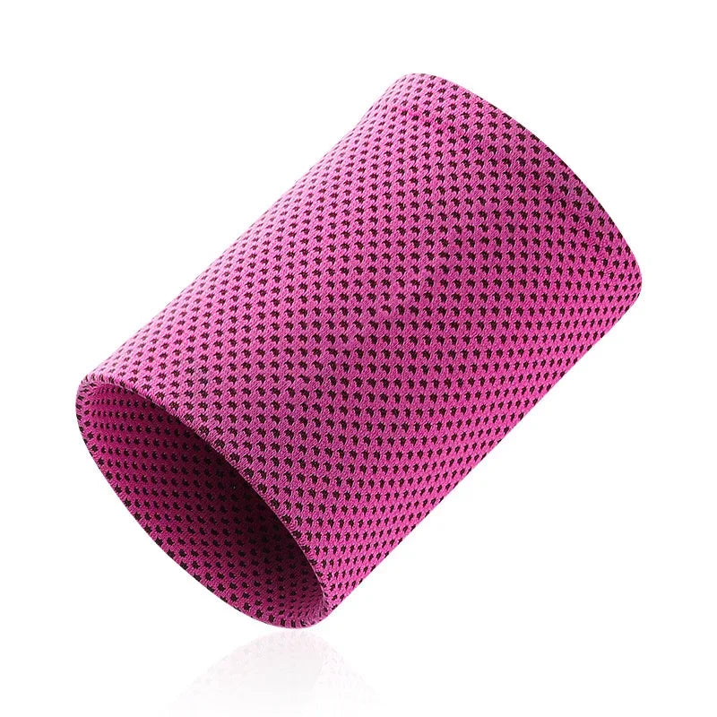 Wristbands Sport Cold Feeling Ice Silk Fitness Accessories Weightlifting Cool Sweat-absorbing Wristbands Gym Cooling Towel 1PC