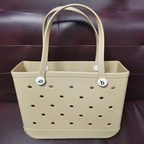 Tote Silicone Basket with Sand Waterproof Travel Bag Sandproof