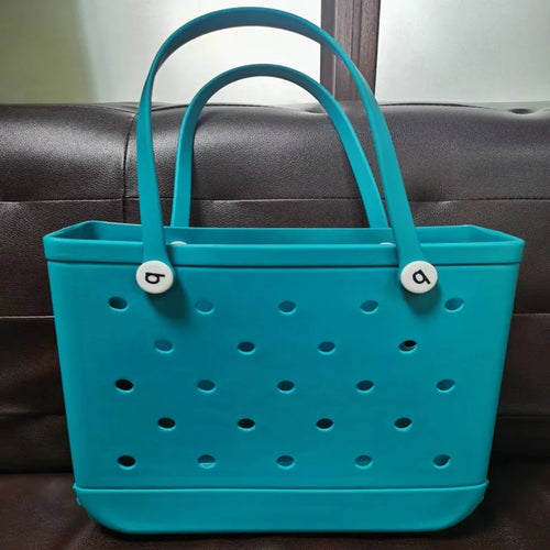 Tote Silicone Basket with Sand Waterproof Travel Bag Sandproof