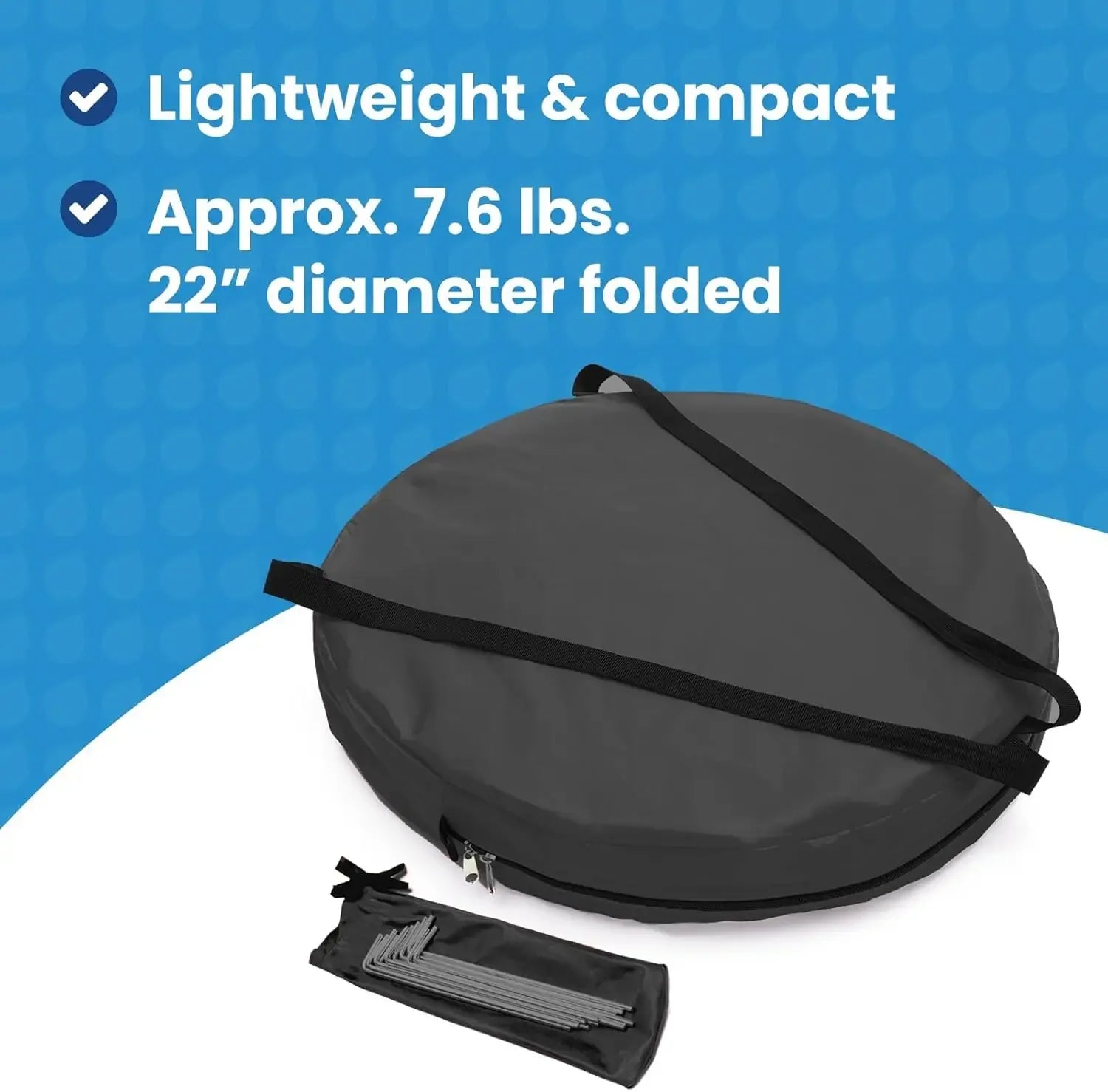 The Original Shark Tank Side-by-Side™ 2-4 Person Pop-Up Pod - Stay Warm, Dry, and Out of The Sun - Weather Pod for Sports, Rain,