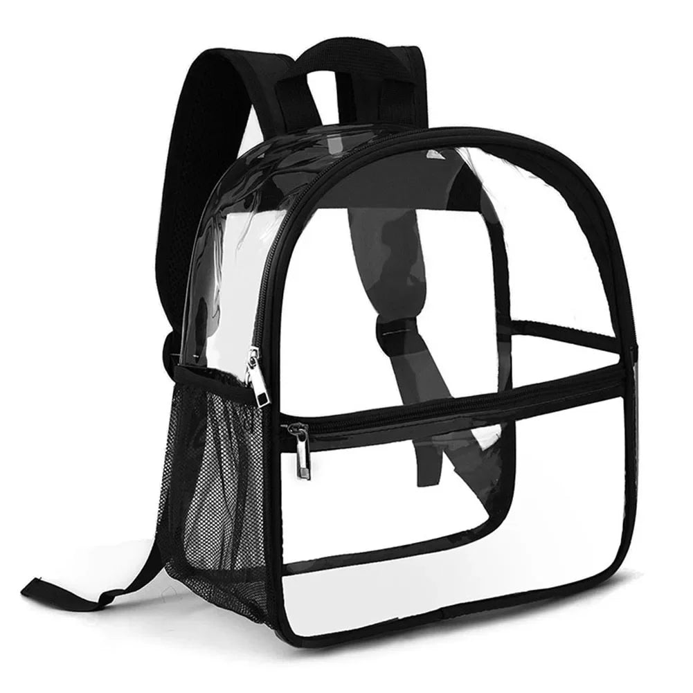 Clear Backpack Stadium Approved Transparent Clear Mini Backpack for Women Men Backpack for Concert Work Sport Festival Venues