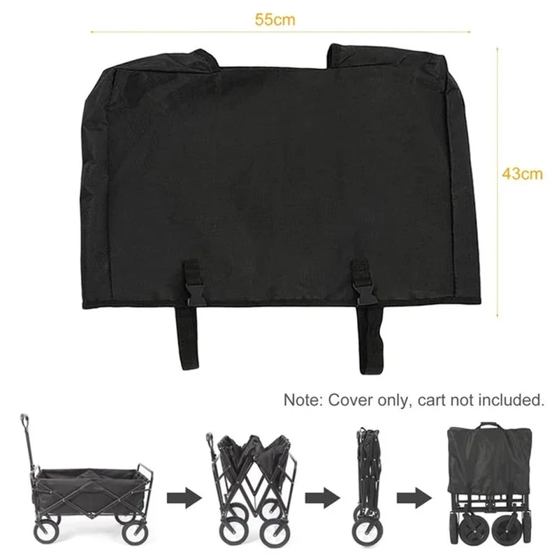 1pcs Folding Wagon Cover Storage Bag For Camping Storage Garden Carts Dustproof Sun Protection Dust Prevention Bag Only NO Carts