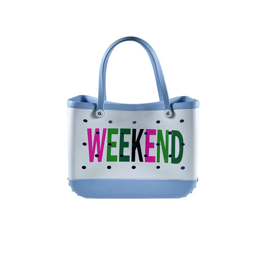 Tote Silicone Basket with Sand Waterproof Travel Bag Sandproof