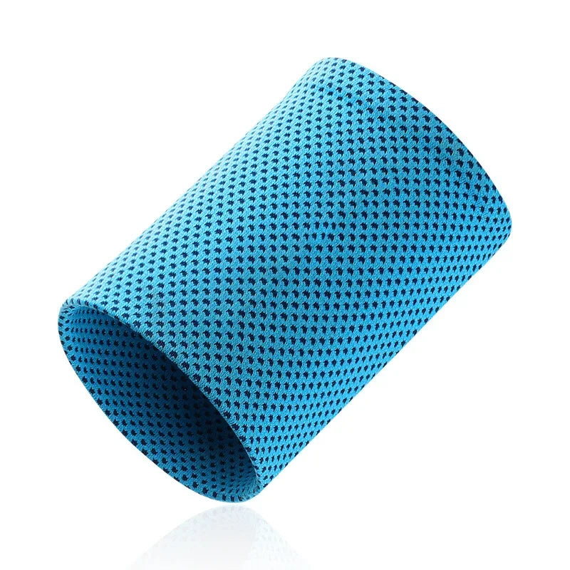 Wristbands Sport Cold Feeling Ice Silk Fitness Accessories Weightlifting Cool Sweat-absorbing Wristbands Gym Cooling Towel 1PC