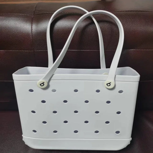Tote Silicone Basket with Sand Waterproof Travel Bag Sandproof
