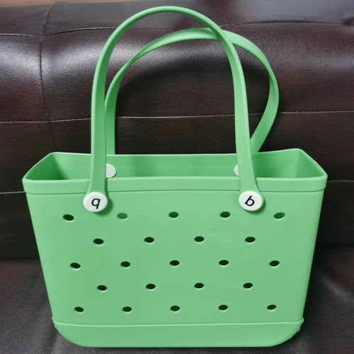Tote Silicone Basket with Sand Waterproof Travel Bag Sandproof