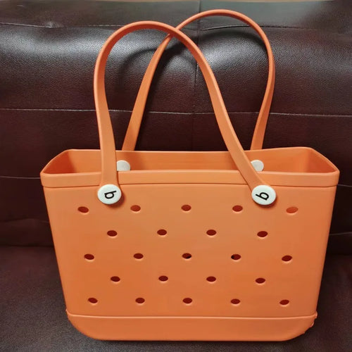 Tote Silicone Basket with Sand Waterproof Travel Bag Sandproof