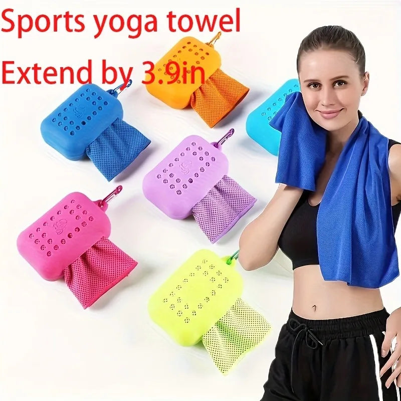 Small Silicond Ice Towel Cold Sports Cooling Ice Cold Towel Cycling