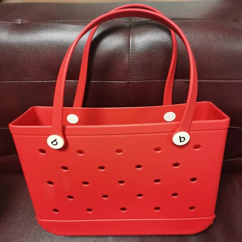 Tote Silicone Basket with Sand Waterproof Travel Bag Sandproof