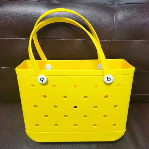 Tote Silicone Basket with Sand Waterproof Travel Bag Sandproof