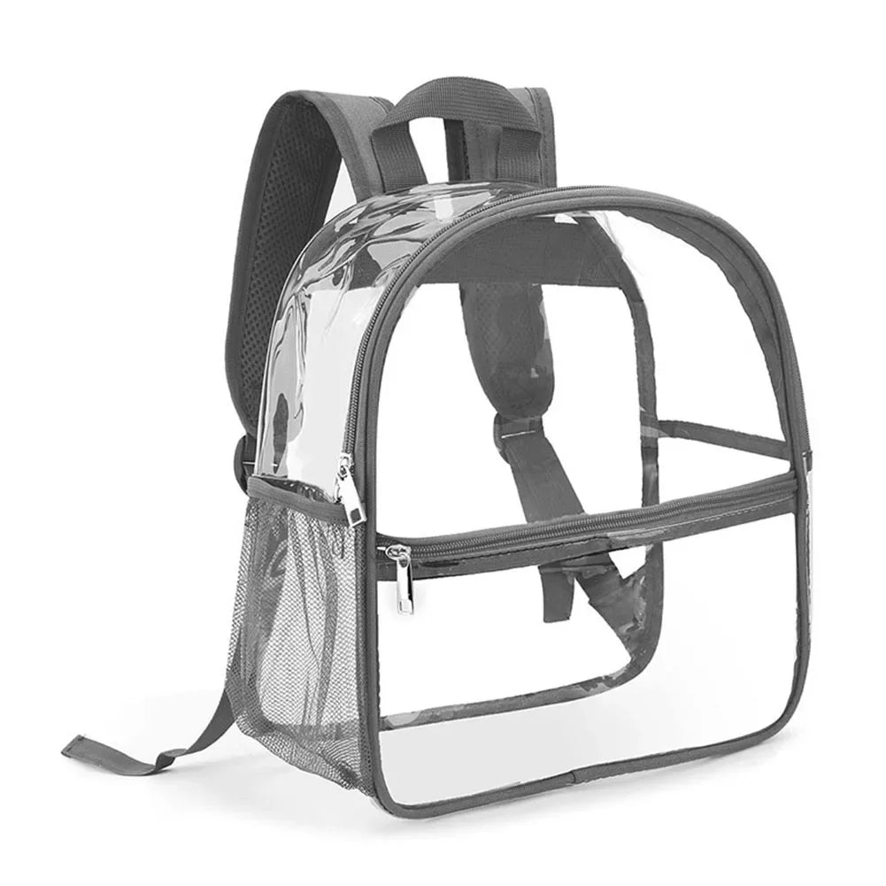 Clear Backpack Stadium Approved Transparent Clear Mini Backpack for Women Men Backpack for Concert Work Sport Festival Venues