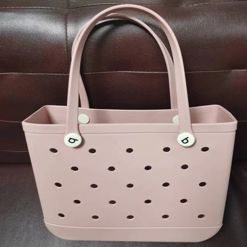 Tote Silicone Basket with Sand Waterproof Travel Bag Sandproof