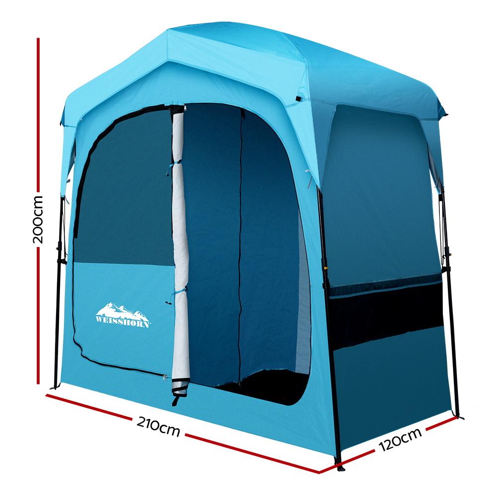 Weisshorn Pop Up Camping Shower Tent Portable Toilet Outdoor Change