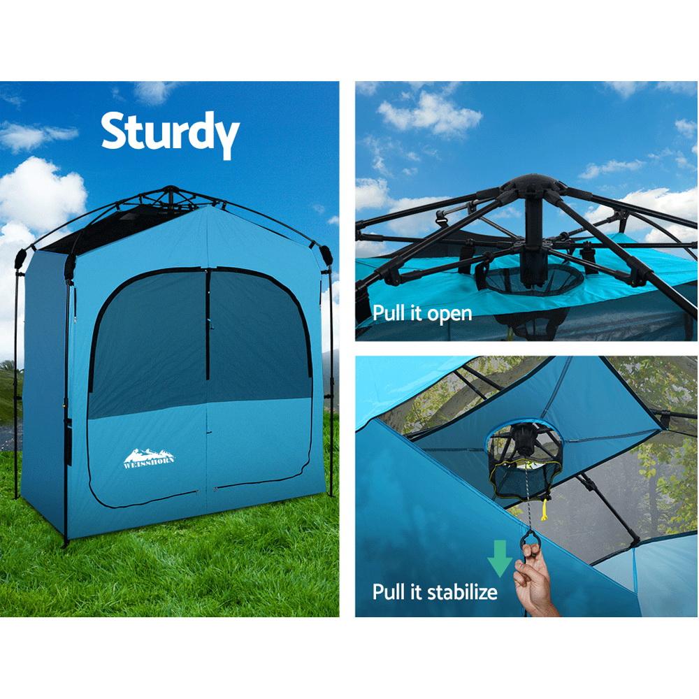 Weisshorn Pop Up Camping Shower Tent Portable Toilet Outdoor Change