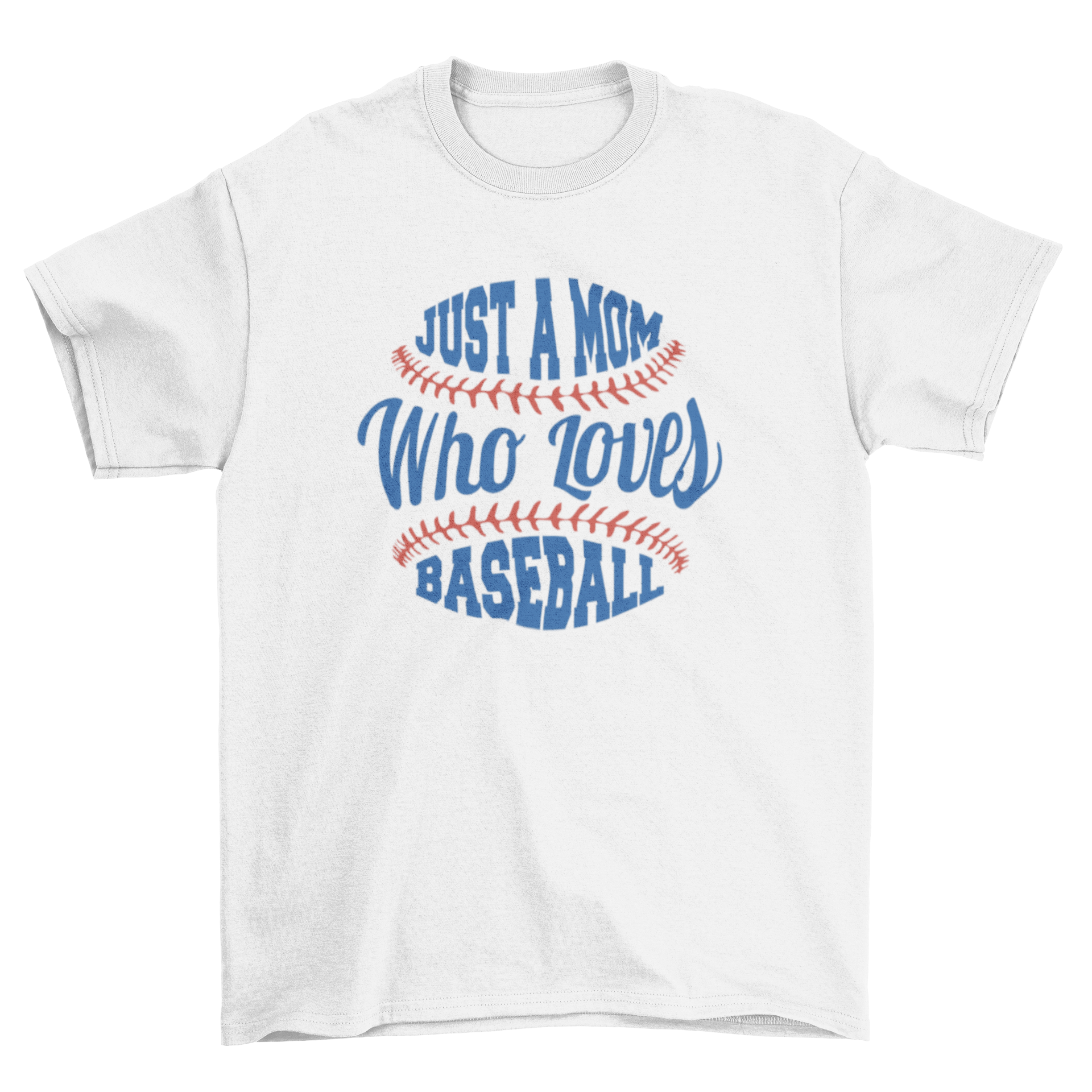 Baseball mom lettering quote t-shirt