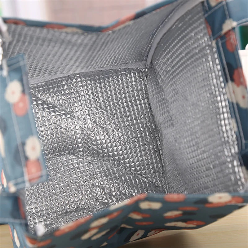 Fashion Lunch Bag Insulated Thermal  Lovely Cat Multicolor Breakfast Box Bags Women Portable Hand Pack Picnic Travel Products